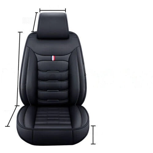 For Honda Car Seat Cover 5-Seat Full Set Deluxe Leather Front Rear Protector