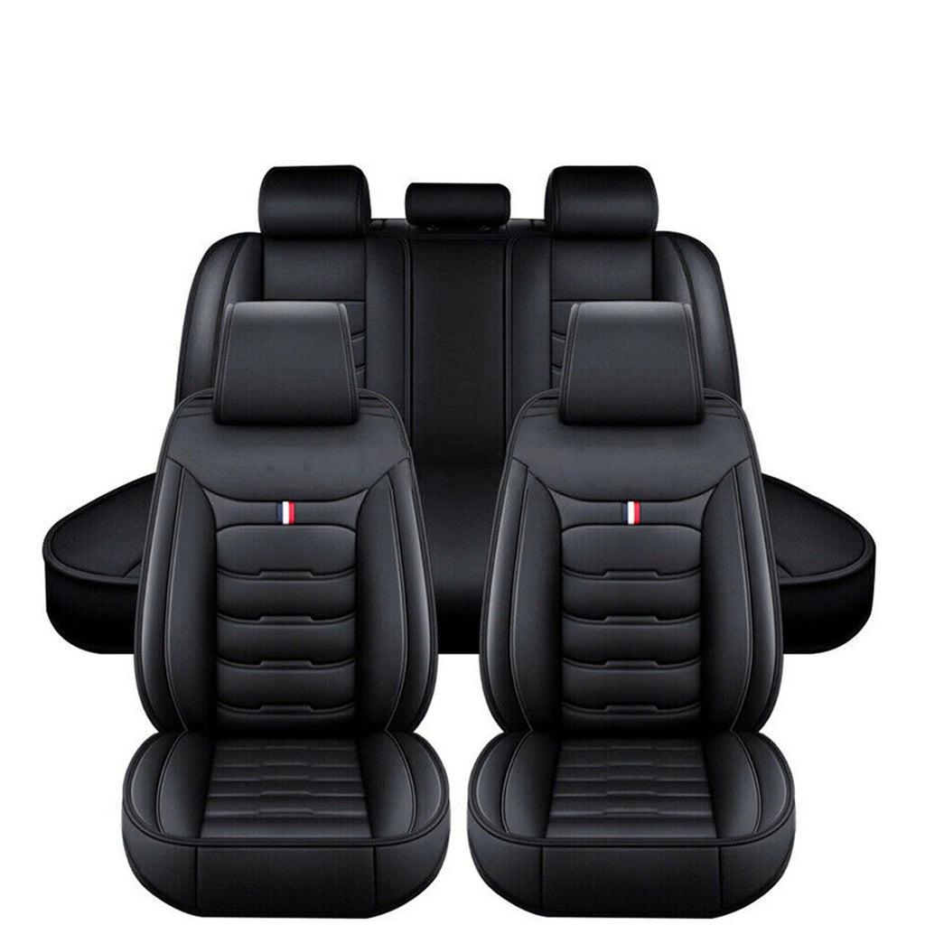 For Honda Car Seat Cover 5-Seat Full Set Deluxe Leather Front Rear Protector