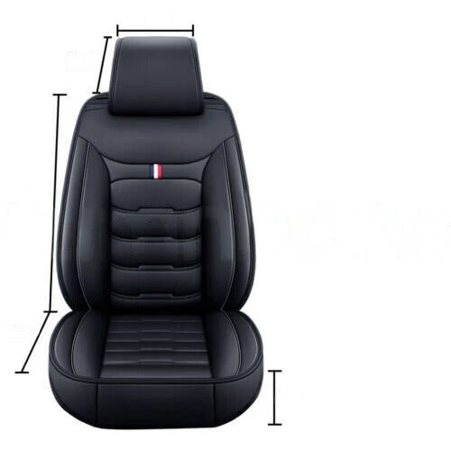 For Honda Car Seat Cover 5-Seat Full Set Deluxe Leather Front Rear Protector