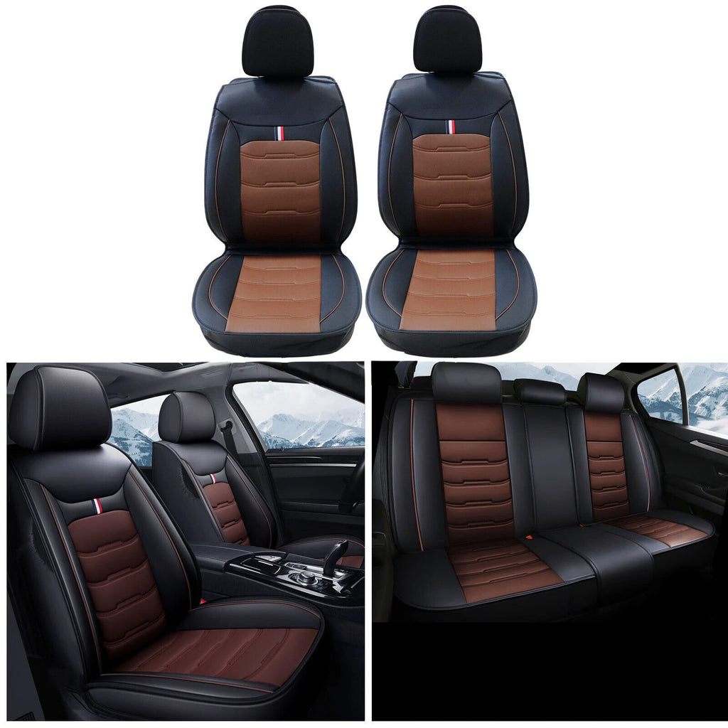 For Jeep Car Seat Cover 5 Seat Full Set Leather Waterproof Front Rear Cushion