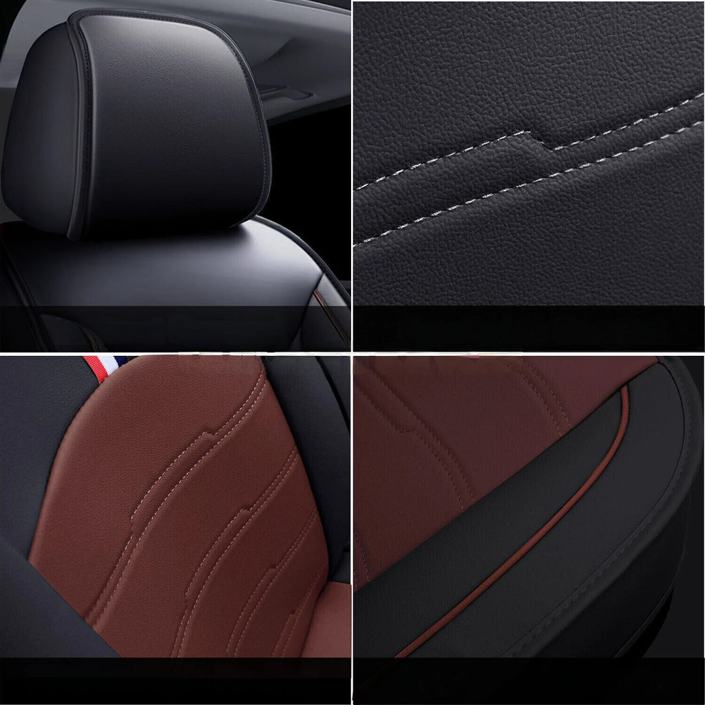 For Jeep Car Seat Cover 5 Seat Full Set Leather Waterproof Front Rear Cushion