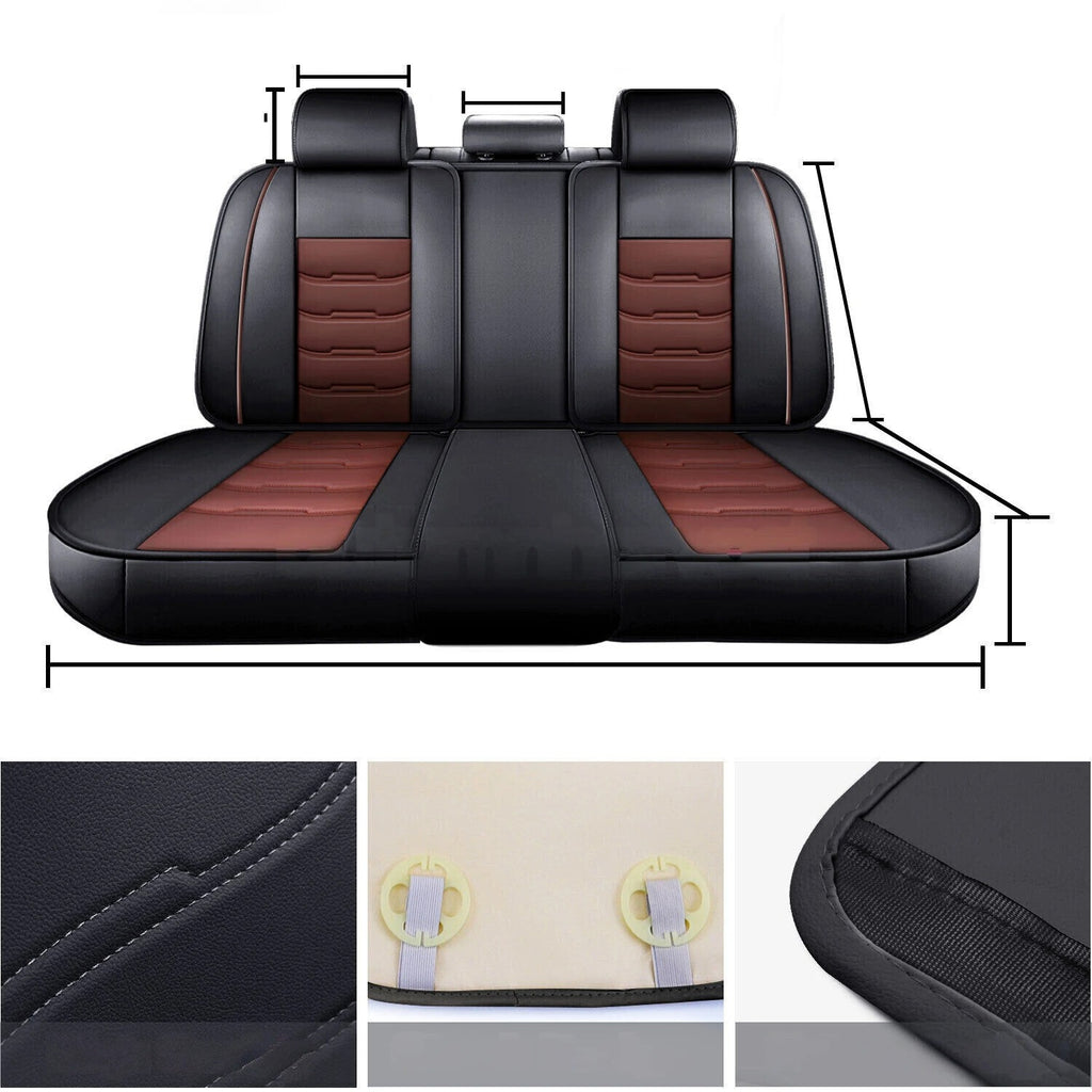 For Jeep Car Seat Cover 5 Seat Full Set Leather Waterproof Front Rear Cushion