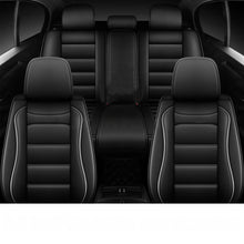 Load image into Gallery viewer, For Honda Quilted Car Pu Black Leather Cushion Full Set 5-Seat Covers