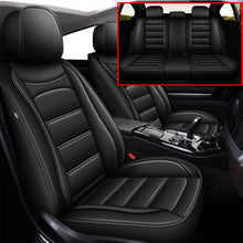 Load image into Gallery viewer, For Honda Quilted Car Pu Black Leather Cushion Full Set 5-Seat Covers