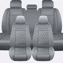 Load image into Gallery viewer, For Ford Full Set Gray PU Leather Car 5 Seat Covers Cushion Protector