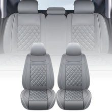 Load image into Gallery viewer, For Ford Full Set Gray PU Leather Car 5 Seat Covers Cushion Protector