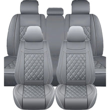 Load image into Gallery viewer, For Ford Full Set Gray PU Leather Car 5 Seat Covers Cushion Protector