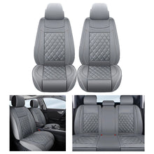 Load image into Gallery viewer, For Ford Full Set Gray PU Leather Car 5 Seat Covers Cushion Protector