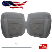 For 2008-2010 Jeep Wrangler Sahara Front Bottom Seat Cover / Foam Cushion Gray