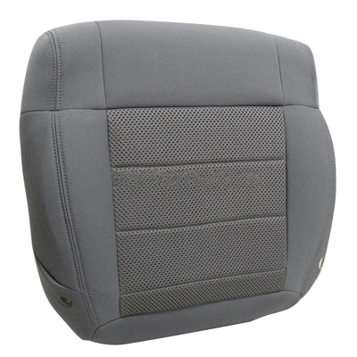 For 2007-2010 Jeep Wrangler Sahara Front Bottom Seat Cover / Foam Cushion Gray
