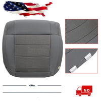 For 2008-2010 Jeep Wrangler Sahara Front Bottom Seat Cover / Foam Cushion Gray