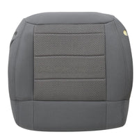 For 2008-2010 Jeep Wrangler Sahara Front Bottom Seat Cover / Foam Cushion Gray