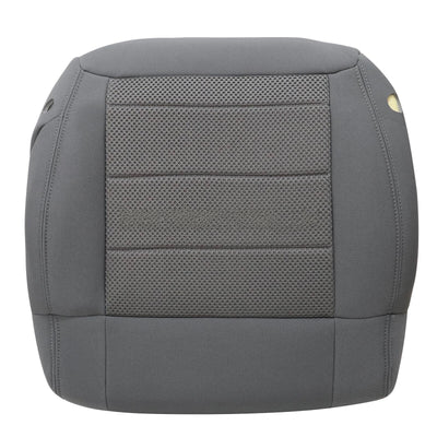 For 2007-2010 Jeep Wrangler Sahara Front Bottom Seat Cover / Foam Cushion Gray