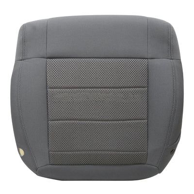 For 2007-2010 Jeep Wrangler Sahara Front Bottom Seat Cover / Foam Cushion Gray
