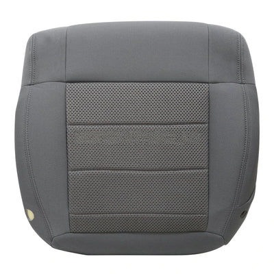 For 2007-2010 Jeep Wrangler Sahara Front Bottom Seat Cover / Foam Cushion Gray