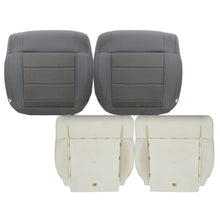 Load image into Gallery viewer, For 2008-2010 Jeep Wrangler Sahara Front Bottom Seat Cover / Foam Cushion Gray