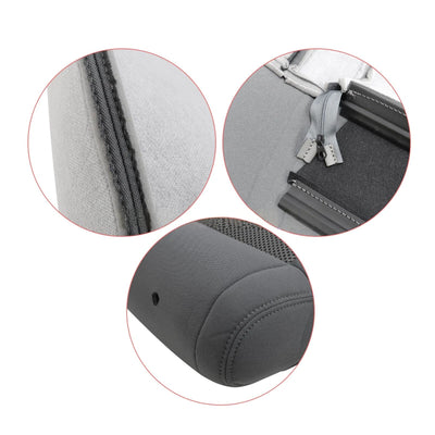 For Jeep Wrangler Sahara Rubicon 2007-2010 Passenger Lean Back Seat Cover Gray