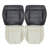 For 2008-2010 Jeep Wrangler Sahara Front Bottom Seat Cover / Foam Cushion Black