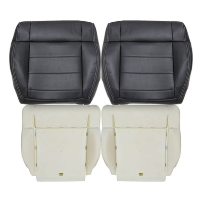 For 2007-2010 Jeep Wrangler Sahara Front Bottom Seat Cover / Foam Cushion Black