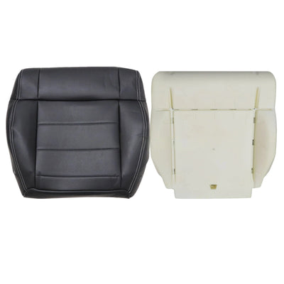 For 2007-2010 Jeep Wrangler Sahara Front Bottom Seat Cover / Foam Cushion Black