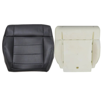 For 2007-2010 Jeep Wrangler Sahara Front Bottom Seat Cover / Foam Cushion Black