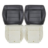 For 2008-2010 Jeep Wrangler Sahara Front Bottom Seat Cover / Foam Cushion Black
