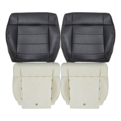For 2007-2010 Jeep Wrangler Sahara Front Bottom Seat Cover / Foam Cushion Black
