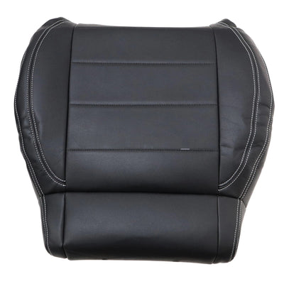 Driver / Passenger Leather Seat Cover Black ALX9 for Jeep Wrangler 2007-2012