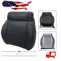 Driver / Passenger Leather Seat Cover Black ALX9 for Jeep Wrangler 2008-2012
