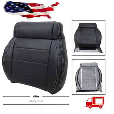 Driver / Passenger Leather Seat Cover Black ALX9 for Jeep Wrangler 2007-2012