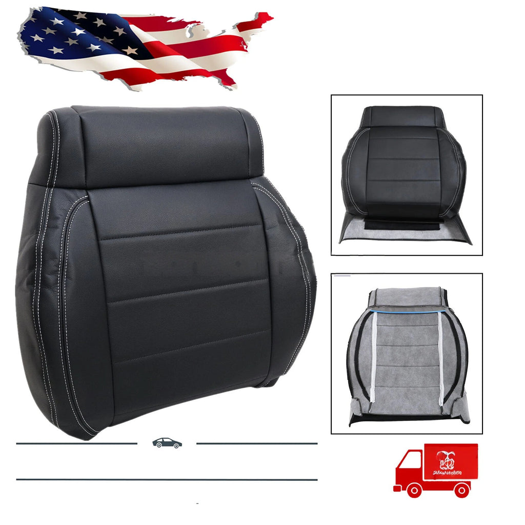 Driver / Passenger Leather Seat Cover Black ALX9 for Jeep Wrangler 2008-2012