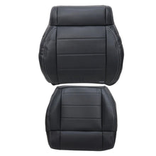 Load image into Gallery viewer, Driver / Passenger Leather Seat Cover Black ALX9 for Jeep Wrangler 2008-2012