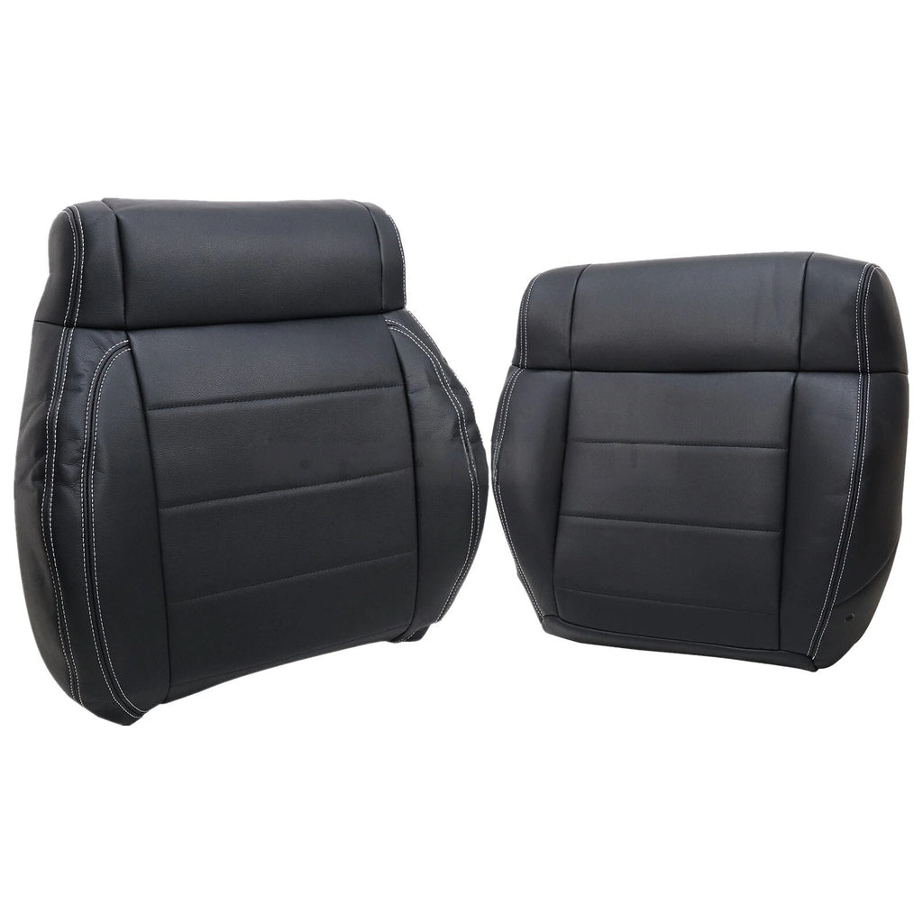 Driver / Passenger Leather Seat Cover Black ALX9 for Jeep Wrangler 2008-2012