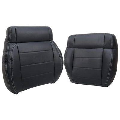 Driver / Passenger Leather Seat Cover Black ALX9 for Jeep Wrangler 2007-2012