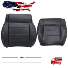 Load image into Gallery viewer, Driver / Passenger Leather Seat Cover Black ALX9 for Jeep Wrangler 2008-2012