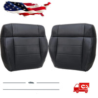 Driver / Passenger Leather Seat Cover Black ALX9 for Jeep Wrangler 2008-2012