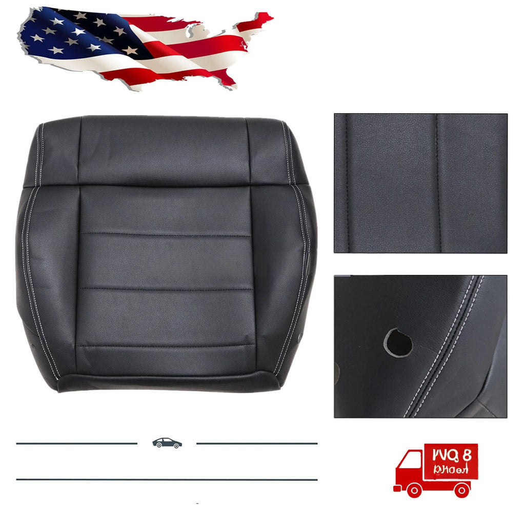 Driver / Passenger Leather Seat Cover Black ALX9 for Jeep Wrangler 2008-2012