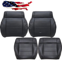 Load image into Gallery viewer, Driver / Passenger Leather Seat Cover Black ALX9 for Jeep Wrangler 2008-2012