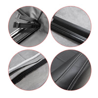 Driver / Passenger Leather Seat Cover Black ALX9 for Jeep Wrangler 2008-2012