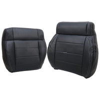 Driver / Passenger Leather Seat Cover Black ALX9 for Jeep Wrangler 2008-2012