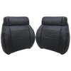 Driver / Passenger Leather Seat Cover Black ALX9 for Jeep Wrangler 2008-2012