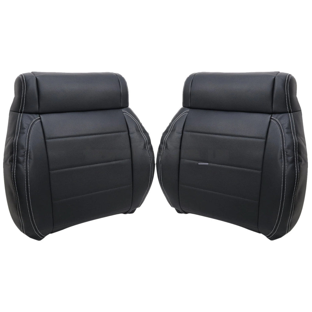 Driver / Passenger Leather Seat Cover Black ALX9 for Jeep Wrangler 2008-2012