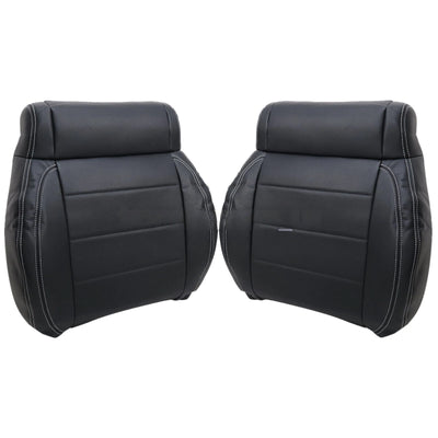 Driver / Passenger Leather Seat Cover Black ALX9 for Jeep Wrangler 2007-2012