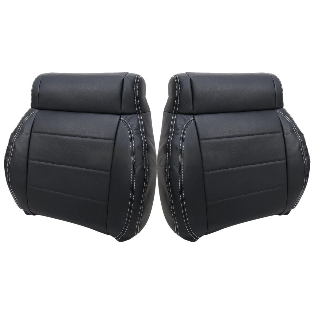 Driver / Passenger Leather Seat Cover Black ALX9 for Jeep Wrangler 2008-2012