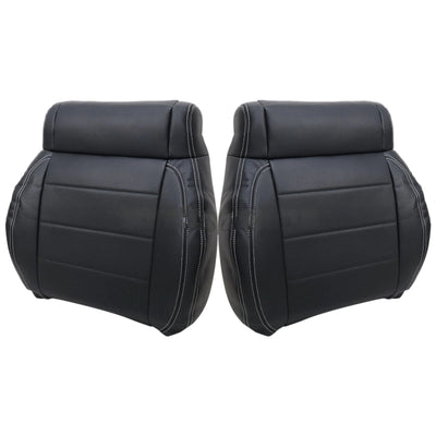Driver / Passenger Leather Seat Cover Black ALX9 for Jeep Wrangler 2007-2012
