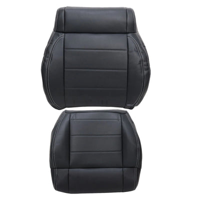 Driver / Passenger Leather Seat Cover Black ALX9 for Jeep Wrangler 2007-2012