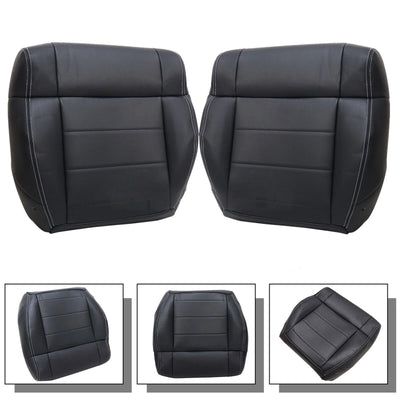 Driver / Passenger Leather Seat Cover Black ALX9 for Jeep Wrangler 2007-2012