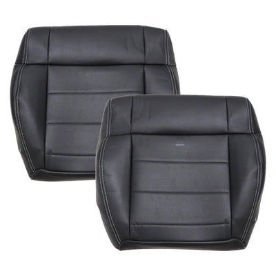 Driver / Passenger Leather Seat Cover Black ALX9 for Jeep Wrangler 2007-2012