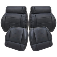 Driver / Passenger Leather Seat Cover Black ALX9 for Jeep Wrangler 2008-2012