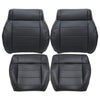 Driver / Passenger Leather Seat Cover Black ALX9 for Jeep Wrangler 2008-2012